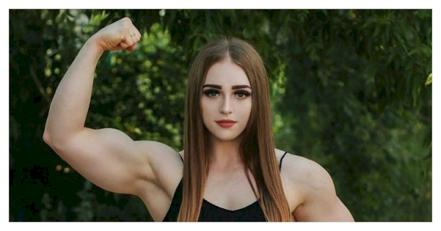 «Meet, the Muscle-Barbie!» This is how the muscular girl with a «Barbie» face looks and lives